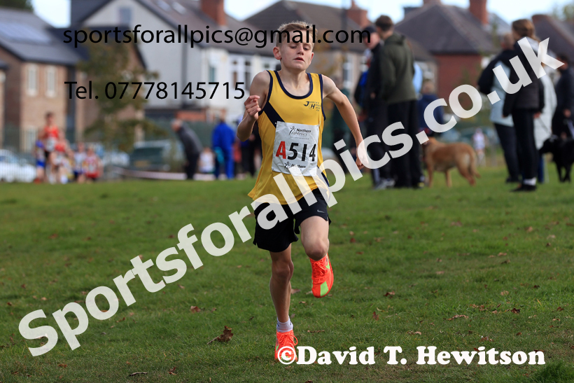 Boys Under-14s 2026 Northern Cross Country Relays, Graves Park, Sheffield. Photo: David T. Hewitson/Sports for All Pics